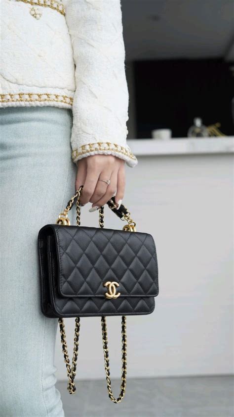 chanel timeless vs woc|Chanel woc chain bag.